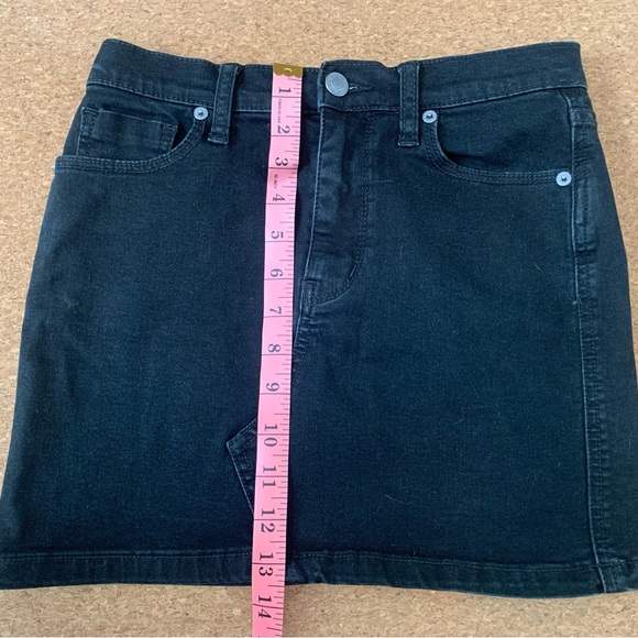 NWOT FREE PEOPLE TEAGAN BLACK DENIM SKIRT SIZE SMALL - Picture 6 of 16